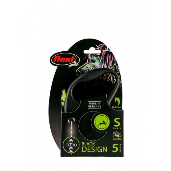 Flexi Black Design S - A lead roulette for dogs of small and average breeds, a cable (5 m, up to 12 kg) Flexi Black Design S - A lead roulette for dogs of small and average breeds, a cable (5 m, up to 12 kg)