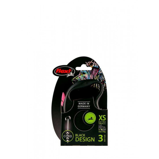 Flexi (Флекси) Black Design XS - Поводок-рулетка для собак карликовых и мелких пород, трос (3 м, до 8 кг) Flexi (Флекси) Black Design XS - Поводок-рулетка для собак карликовых и мелких пород, трос (3 м, до 8 кг)