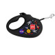 Collar WAUDOG Roulette Leash - A lead roulette for dogs with the drawing of NASA Collar WAUDOG Roulette Leash - A lead roulette for dogs with the drawing of NASA