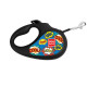 Collar WAUDOG Roulette Leash - A lead roulette for dogs with the drawing Collar WAUDOG Roulette Leash - A lead roulette for dogs with the drawing