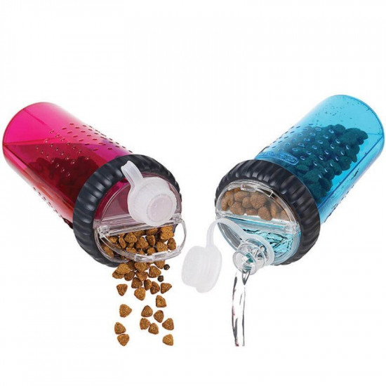 Dexas Snack DuO - Butylka double for water and a forage or delicacies Dexas Snack DuO - Butylka double for water and a forage or delicacies