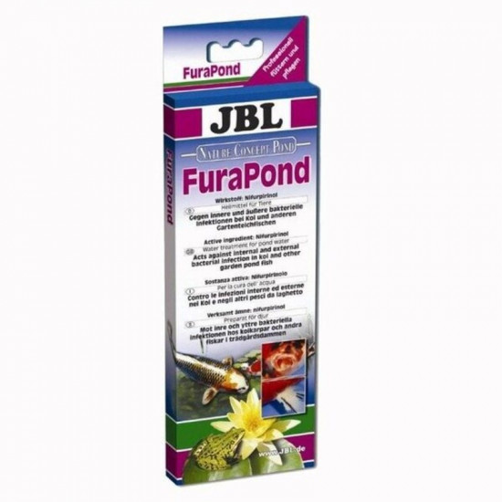 JBL (ДжиБиЭль) FuraPond - Средство для рыб против внутренних и внешних бактериальных инфекций JBL (ДжиБиЭль) FuraPond - Средство для рыб против внутренних и внешних бактериальных инфекций