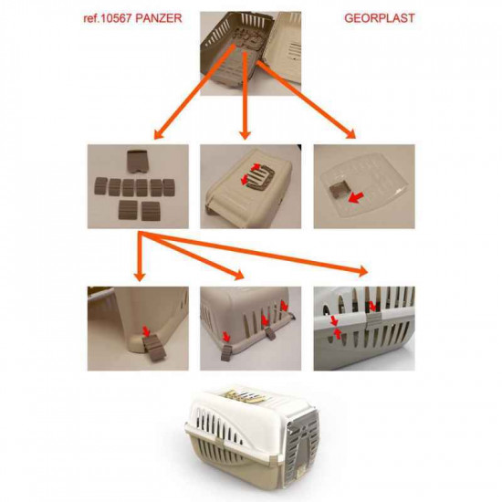 Georplast (Георпласт) Panzer - Перенесення для кішок та собак дрібних порід Georplast (Георпласт) Panzer - Перенесення для кішок та собак дрібних порід