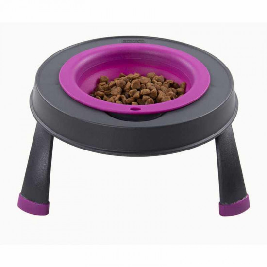Dexas Single Elevated Feeder - An unary bowl on a folding support for dogs and cats Dexas Single Elevated Feeder - An unary bowl on a folding support for dogs and cats