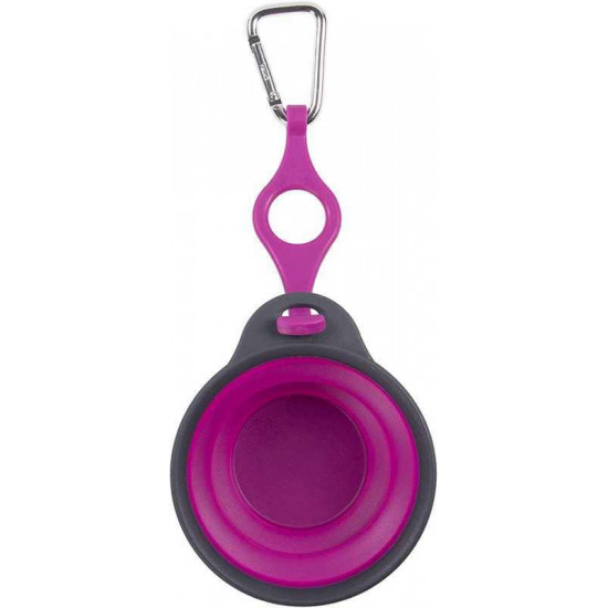 Dexas (Дексас) Travel Cup with Bottle Holder & Carabiner - Миска складная для путешествий для котов и собак Dexas (Дексас) Travel Cup with Bottle Holder & Carabiner - Миска складная для путешествий для котов и собак