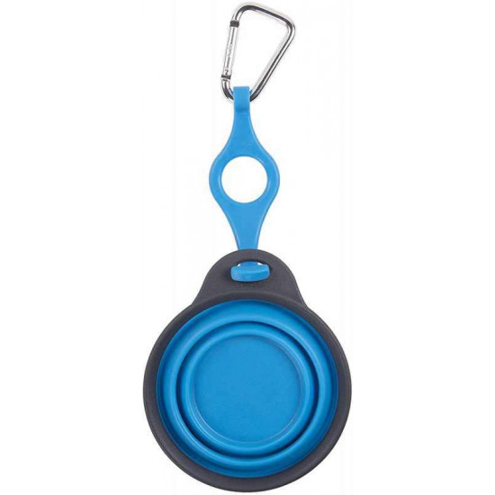 Dexas (Дексас) Travel Cup with Bottle Holder & Carabiner - Миска складная для путешествий для котов и собак Dexas (Дексас) Travel Cup with Bottle Holder & Carabiner - Миска складная для путешествий для котов и собак