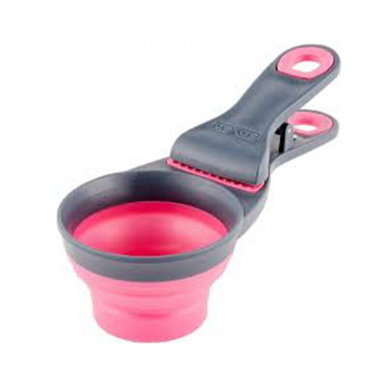 Dexas (Дексас) Collapsible KlipScoop - Мерный стакан складной на клипсе для собак и кошек Dexas (Дексас) Collapsible KlipScoop - Мерный стакан складной на клипсе для собак и кошек