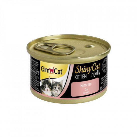 GimCat (DzhimKet) ShinyCat Kitten - A tinned forage with chicken for kittens GimCat (DzhimKet) ShinyCat Kitten - A tinned forage with chicken for kittens