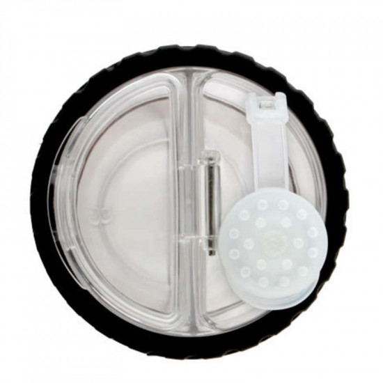 Dexas Snack DuO - Butylka double for water and a forage or delicacies with a folding bowl Dexas Snack DuO - Butylka double for water and a forage or delicacies with a folding bowl