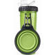Dexas Snack DuO - Butylka double for water and a forage or delicacies with a folding bowl Dexas Snack DuO - Butylka double for water and a forage or delicacies with a folding bowl