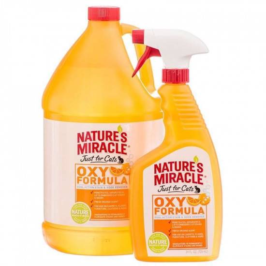 Nature's Miracle (Нейчерс Миракл) Set-In Stain Destroyer Oxy Formula - Уничтожитель пятен и запахов «Оранж-Окси» для кошек Nature's Miracle (Нейчерс Миракл) Set-In Stain Destroyer Oxy Formula - Уничтожитель пятен и запахов «Оранж-Окси» для кошек