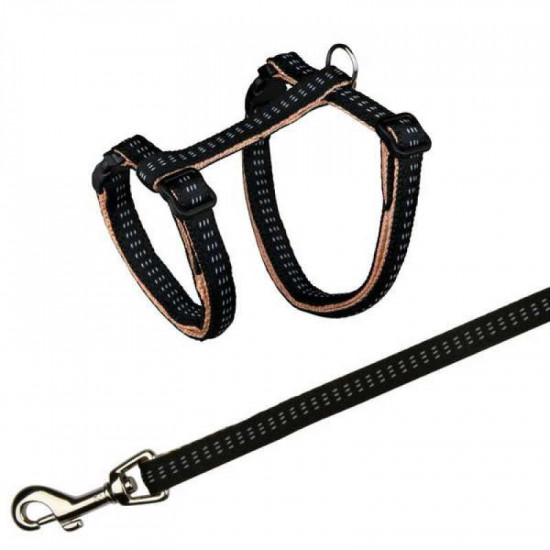 Trixie Softline Elegance - A breast-band with a lead for cats Trixie Softline Elegance - A breast-band with a lead for cats