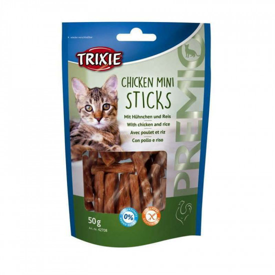 Trixie (Трикси) PREMIO Mini Sticks - Лакомство с курицей и рисом для кошек Trixie (Трикси) PREMIO Mini Sticks - Лакомство с курицей и рисом для кошек