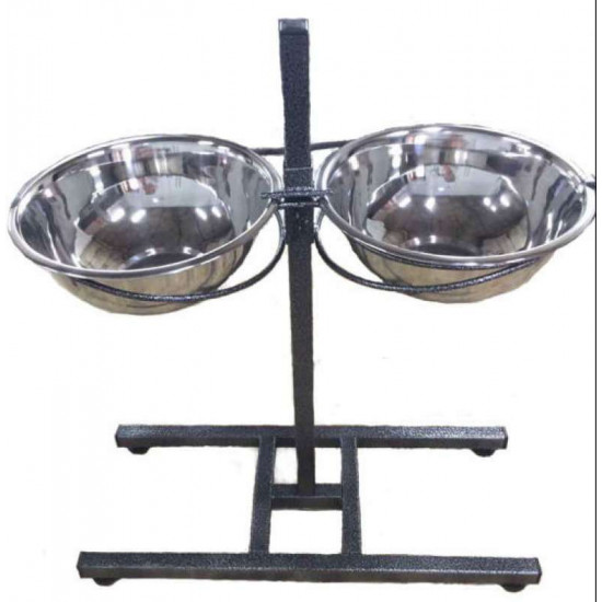 Exclusive Style (the Exclusive Style) the Strengthened support with bowls for dogs of large breeds Exclusive Style (the Exclusive Style) the Strengthened support with bowls for dogs of large breeds