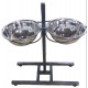 Exclusive Style (the Exclusive Style) the Strengthened support with bowls for dogs of large breeds Exclusive Style (the Exclusive Style) the Strengthened support with bowls for dogs of large breeds