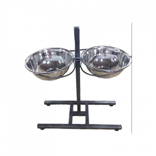 Exclusive Style (the Exclusive Style) the Strengthened support with bowls for dogs of large breeds Exclusive Style (the Exclusive Style) the Strengthened support with bowls for dogs of large breeds