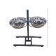 Exclusive Style (the Exclusive Style) the Strengthened support with bowls for dogs of large breeds Exclusive Style (the Exclusive Style) the Strengthened support with bowls for dogs of large breeds
