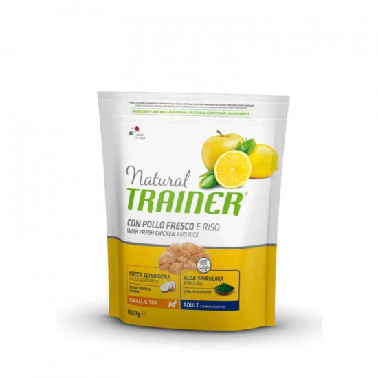 Trainer Natural Adult Mini Con Pollo Fresco, Riso & Aloe Vera - A forage with chicken, rice and an aloe belief for adult dogs pass breeds Trainer Natural Adult Mini Con Pollo Fresco, Riso & Aloe Vera - A forage with chicken, rice and an aloe belief for adult dogs pass breeds