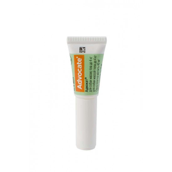 Advocate by Bayer Animal - Antiparasitic drops for dogs from fleas, louses, pincers, helminths (1 pipette) Advocate by Bayer Animal - Antiparasitic drops for dogs from fleas, louses, pincers, helminths (1 pipette)