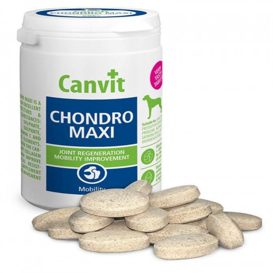 Canvit Chondro Maxi - Complex additive for strengthening of bones, joints and sinews of dogs weighing more than 25 kg Canvit Chondro Maxi - Complex additive for strengthening of bones, joints and sinews of dogs weighing more than 25 kg