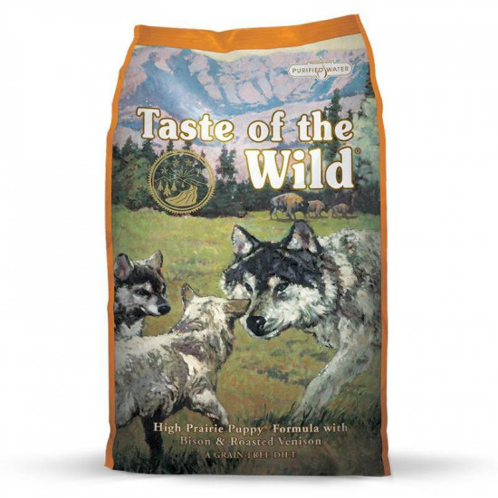 Taste of the wild (Teyst of ze vild) High prairie puppy formula - A dry feed with fried venison and bison meat for puppies Taste of the wild (Teyst of ze vild) High prairie puppy formula - A dry feed with fried venison and bison meat for puppies