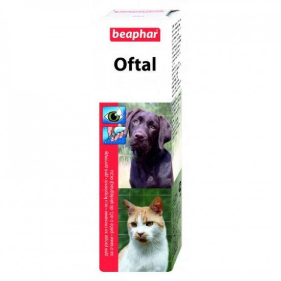 Beaphar Oftal - Means for hygiene of eyes of dogs and cats Beaphar Oftal - Means for hygiene of eyes of dogs and cats