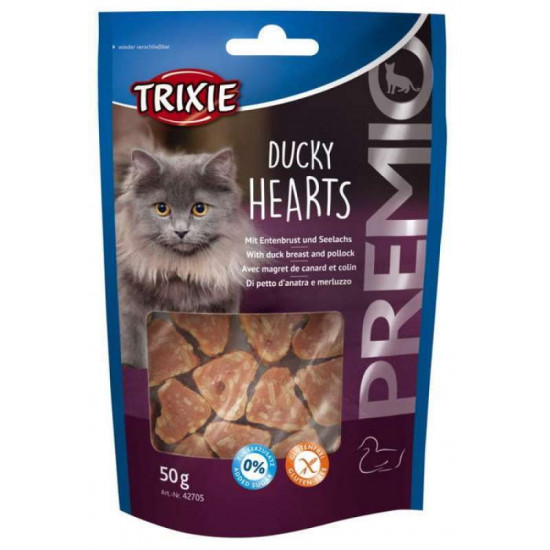 Trixie (Трикси) PREMIO Heartss - Лакомство с уткой и минтаем для кошек Trixie (Трикси) PREMIO Heartss - Лакомство с уткой и минтаем для кошек