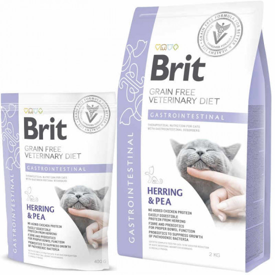 Brit GF Veterinary Diet (Veterinari Diyet Is shaven) Cat Gastrointestinal - Bezzernovaya a diet at a sharp and chronic gastroenteritis with a herring and peas for cats Brit GF Veterinary Diet (Veterinari Diyet Is shaven) Cat Gastrointestinal - Bezzernovaya a diet at a sharp and chronic gastroenteritis with a herring and peas for cats