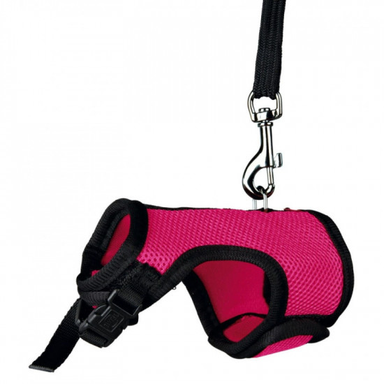Trixie Soft Harness with Leash - A breast-band vest for rodents Trixie Soft Harness with Leash - A breast-band vest for rodents