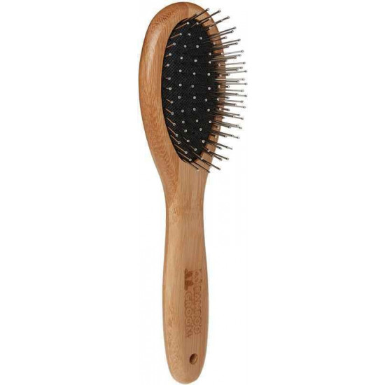 Bamboo Groom (Бэмбу Грум) Oval Pin Brush - Односторонняя овальная щетка для домашних животных Bamboo Groom (Бэмбу Грум) Oval Pin Brush - Односторонняя овальная щетка для домашних животных
