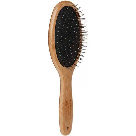 Bamboo Groom (Бэмбу Грум) Oval Pin Brush - Односторонняя овальная щетка для домашних животных Bamboo Groom (Бэмбу Грум) Oval Pin Brush - Односторонняя овальная щетка для домашних животных
