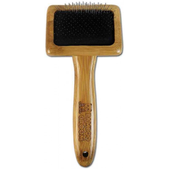 Bamboo Groom (Бэмбу Грум) Slicker Brush - Щетка-пуходерка с зубьями из нержавеющей стали для домашних животных Bamboo Groom (Бэмбу Грум) Slicker Brush - Щетка-пуходерка с зубьями из нержавеющей стали для домашних животных