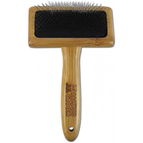 Bamboo Groom (Бэмбу Грум) Slicker Brush - Щетка-пуходерка с зубьями из нержавеющей стали для домашних животных Bamboo Groom (Бэмбу Грум) Slicker Brush - Щетка-пуходерка с зубьями из нержавеющей стали для домашних животных
