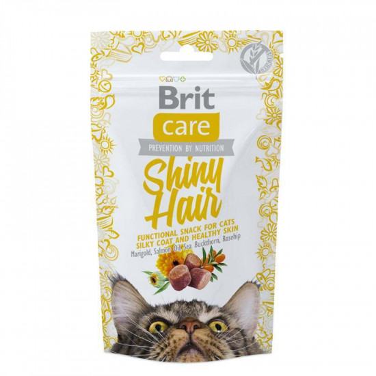 Brit Care (Брит Кеа) Cat Functional Snack Shiny Hair – Функциональное лакомство с лососем для красивой кожи и шерсти у взрослых кошек Brit Care (Брит Кеа) Cat Functional Snack Shiny Hair – Функциональное лакомство с лососем для красивой кожи и шерсти у взрослых кошек