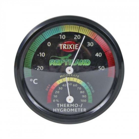 Trixie Thermo-Hygrometer - The thermometer hygrometer for a terrarium mechanical, with a sticker Trixie Thermo-Hygrometer - The thermometer hygrometer for a terrarium mechanical, with a sticker