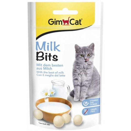 GimCat (ДжимКэт) MilkBits - Лакомство для кошек витаминизированное с молоком GimCat (ДжимКэт) MilkBits - Лакомство для кошек витаминизированное с молоком