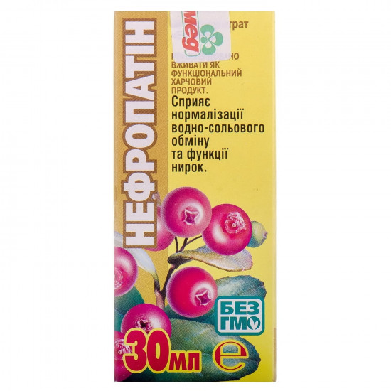 Phytoconcentrate Nefropatin Ecohoney for improvement of work of kidneys of 30 ml Phytoconcentrate Nefropatin Ecohoney for improvement of work of kidneys of 30 ml