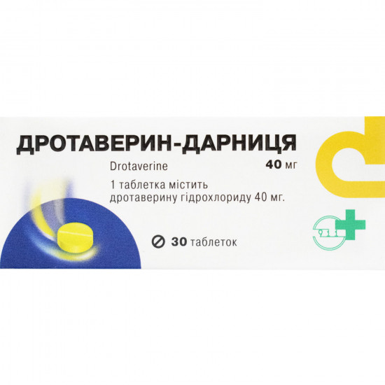 Дротаверин-Дарница табл. 40мг №30 Дротаверин-Дарница табл. 40мг №30