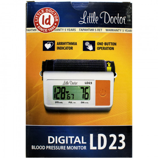 Measuring instrument (tonometer) of arterial blood pressure digital LITTLE DOCTOR (Litl Doctor) LD-23 model automatic Measuring instrument (tonometer) of arterial blood pressure digital LITTLE DOCTOR (Litl Doctor) LD-23 model automatic