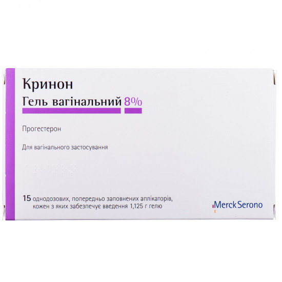 Krinon gel of vaginas. 8% applik. No. 15 Krinon gel of vaginas. 8% applik. No. 15