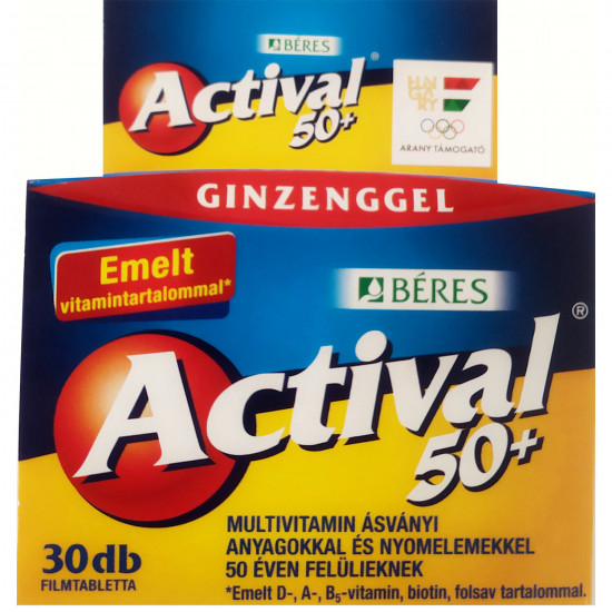 Aktival 50+ of a tablet coated fortifying action with vitamin C, D3 vitamin and zinc for people 50+ a bottle of 30 pieces Aktival 50+ of a tablet coated fortifying action with vitamin C, D3 vitamin and zinc for people 50+ a bottle of 30 pieces