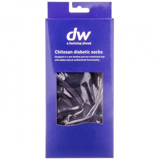 Socks orthopedic (diabetic) DIAWIN Chitosan from chitosan for people with diabetes the S (36-38) size black color black 1 couple Socks orthopedic (diabetic) DIAWIN Chitosan from chitosan for people with diabetes the S (36-38) size black color black 1 couple