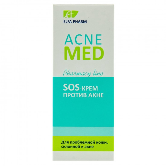 SOS-крем для лица ELFA PHARM (Эльфа Фарм) Acne Med (Акне мед) против акне 15 мл SOS-крем для лица ELFA PHARM (Эльфа Фарм) Acne Med (Акне мед) против акне 15 мл