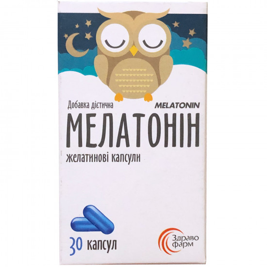 Мелатонин капсулы желатиновые контейнер 30 шт Мелатонин капсулы желатиновые контейнер 30 шт