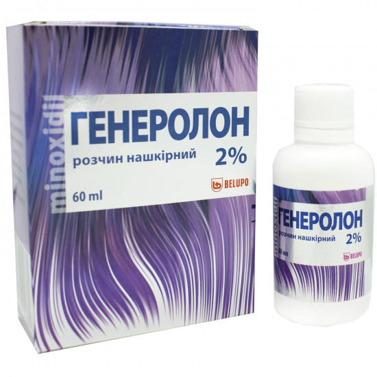 Генеролон р-р нашкір. 2% фл. 60мл Генеролон р-р нашкір. 2% фл. 60мл