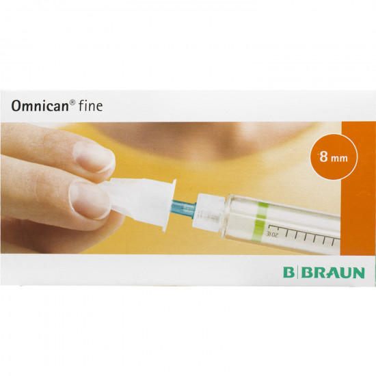 Иглы для инсулиновых шприц-ручек Omnican Fine (Омникан Файн) размер 31G (0,25мм x 8мм) 100 шт Иглы для инсулиновых шприц-ручек Omnican Fine (Омникан Файн) размер 31G (0,25мм x 8мм) 100 шт