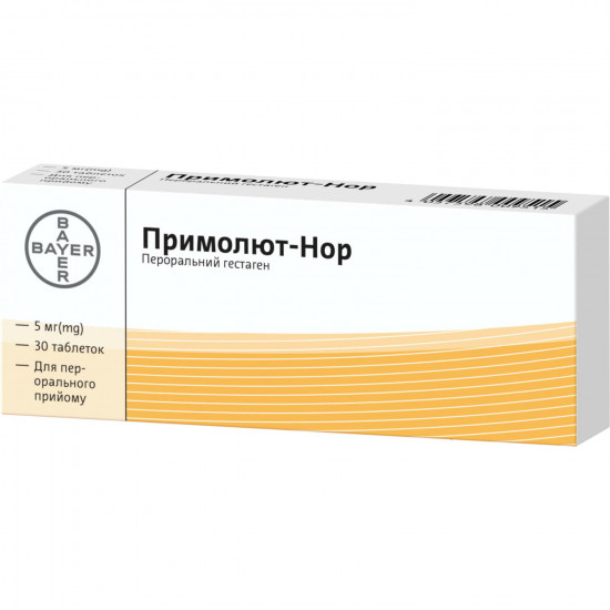 Primolyut-Nor tab. of 5 mg No. 30 Primolyut-Nor tab. of 5 mg No. 30