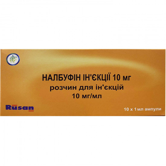 Nalbufin solution for infection. 10mg/ml amp. 1 ml No. 10 Nalbufin solution for infection. 10mg/ml amp. 1 ml No. 10