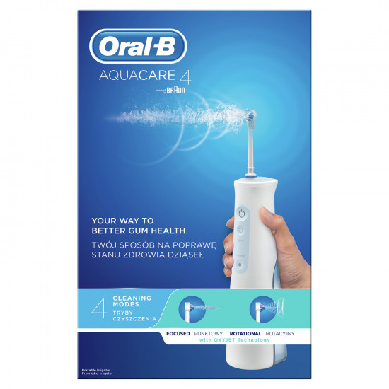Іригатор для гігієни ротової порожнини електричний ORAL B (Орал Бі) Aquacare 4 MDH20.016.2 тип 3720 Іригатор для гігієни ротової порожнини електричний ORAL B (Орал Бі) Aquacare 4 MDH20.016.2 тип 3720