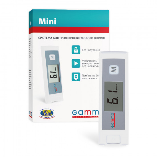 Глюкометр GAMMA MINI (Гама міні) Глюкометр GAMMA MINI (Гама міні)